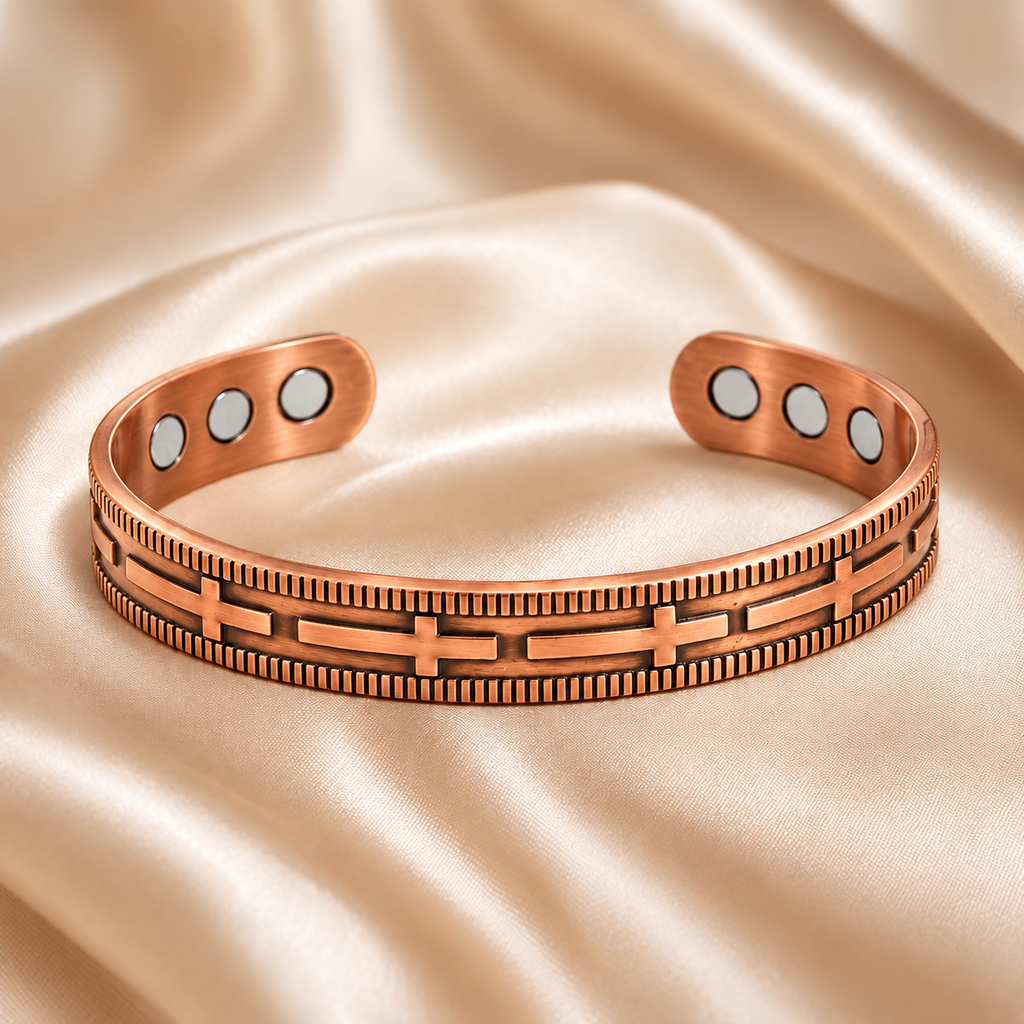 CopperEase – Women's Magnetic Copper Bracelet