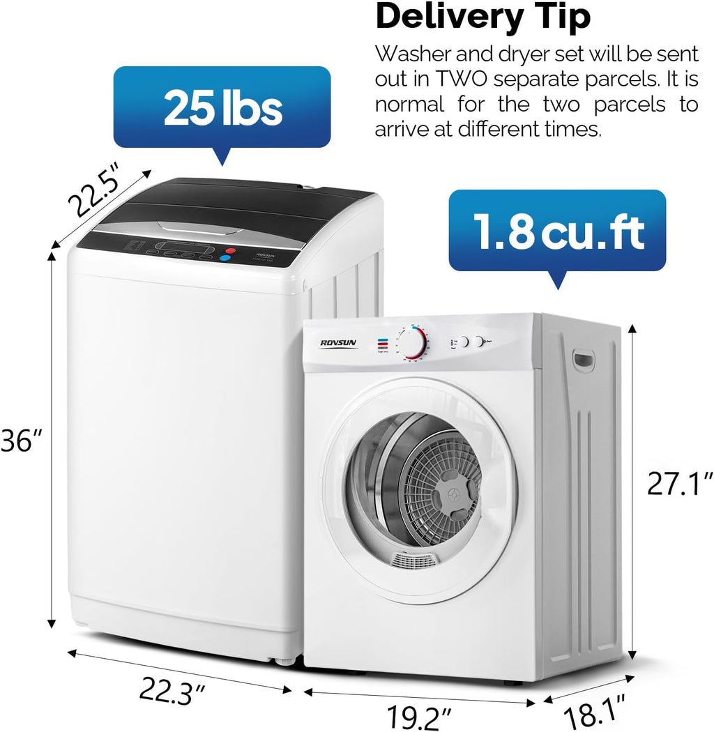 LaundryEase – Portable Washer and Dryer Set
