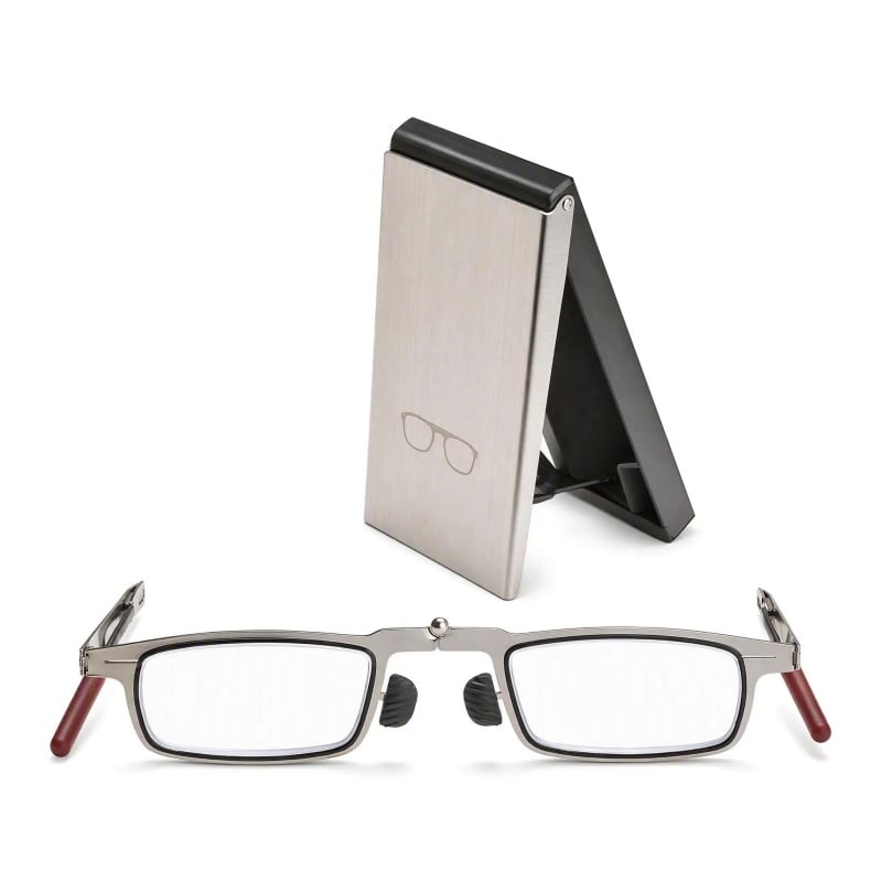 PocketSight – Foldable Blue-Light Reading Glasses with Magnetic Phone Case & Stand