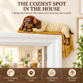 DoxieDoze – Sleeping Dachshund Door Topper
