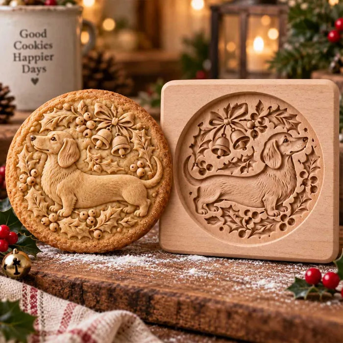 WoodlandBake – Wooden Animal Cookie Mold