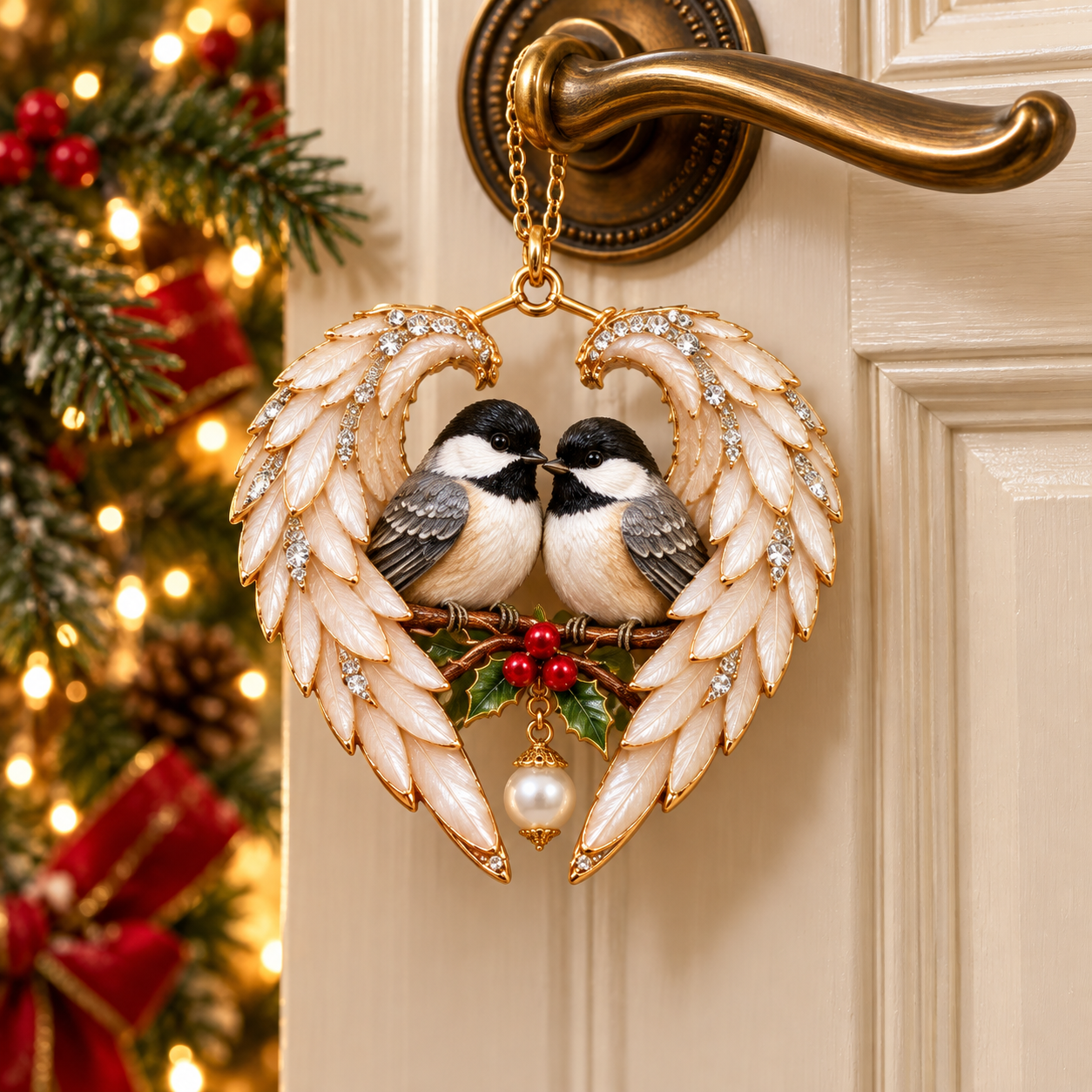 ❤️WingMemory – 2026 Angel Wing Heart Christmas Ornaments