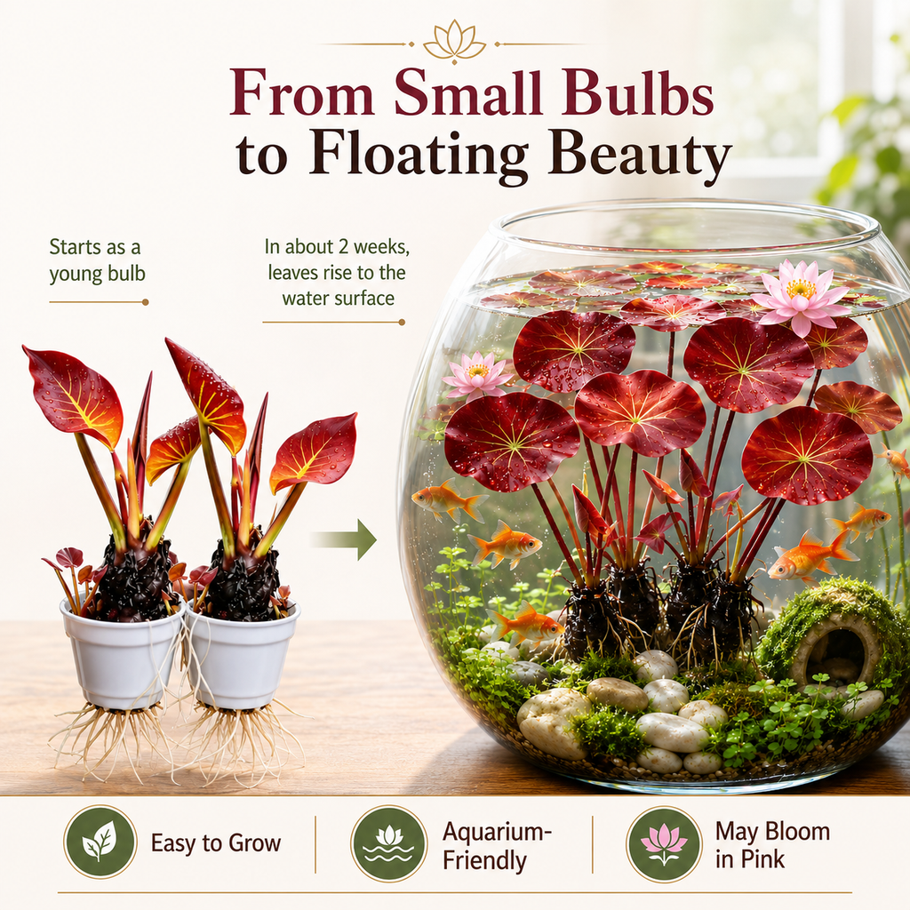 Hydroponic red lotus roots