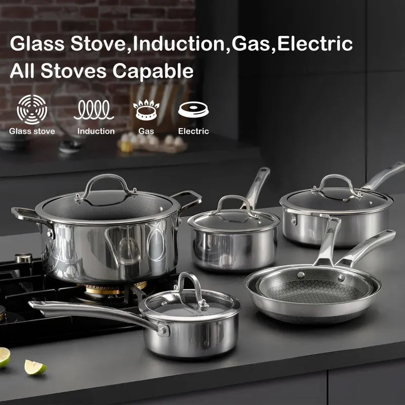 HybridChef – Stainless Steel Hybrid Cookware Set