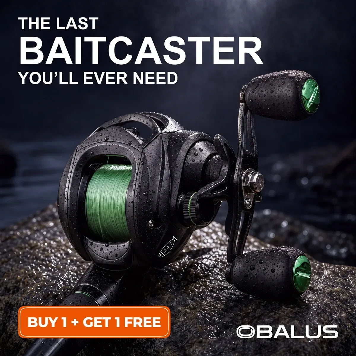 CastClean – Anti-Backlash Magnetic-Brake Baitcasting Reel, Buy One Get One Free