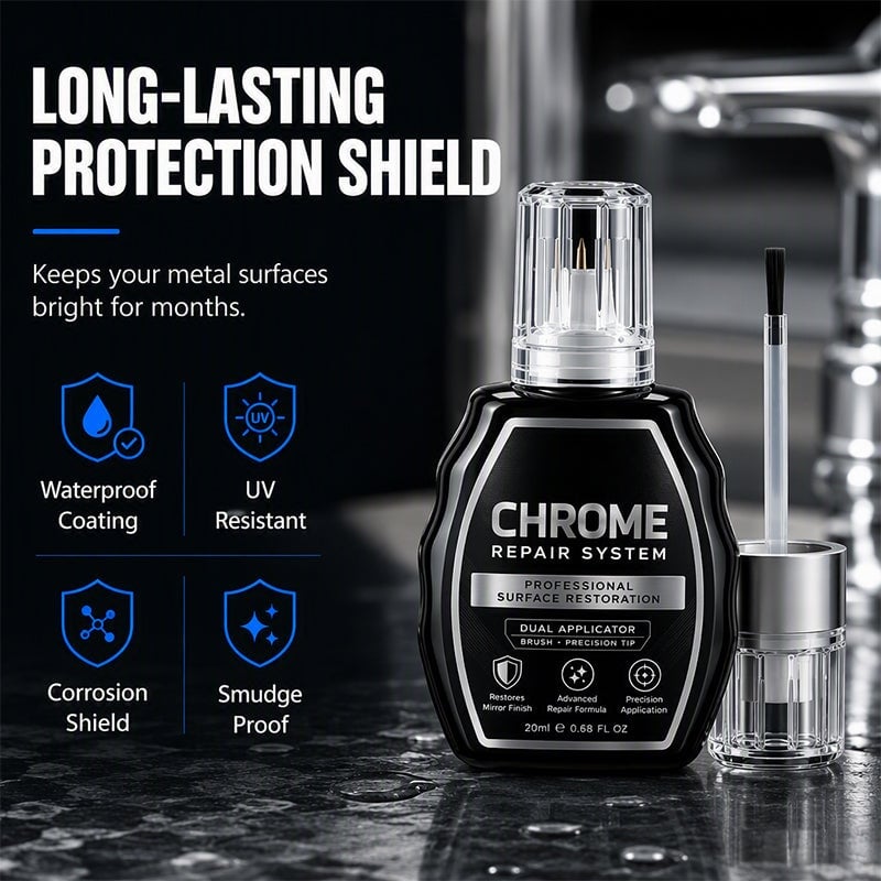 ChromeShine – Professional Chrome Repair Pen ✨ for Scratches, Oxidation & Dull Surfaces