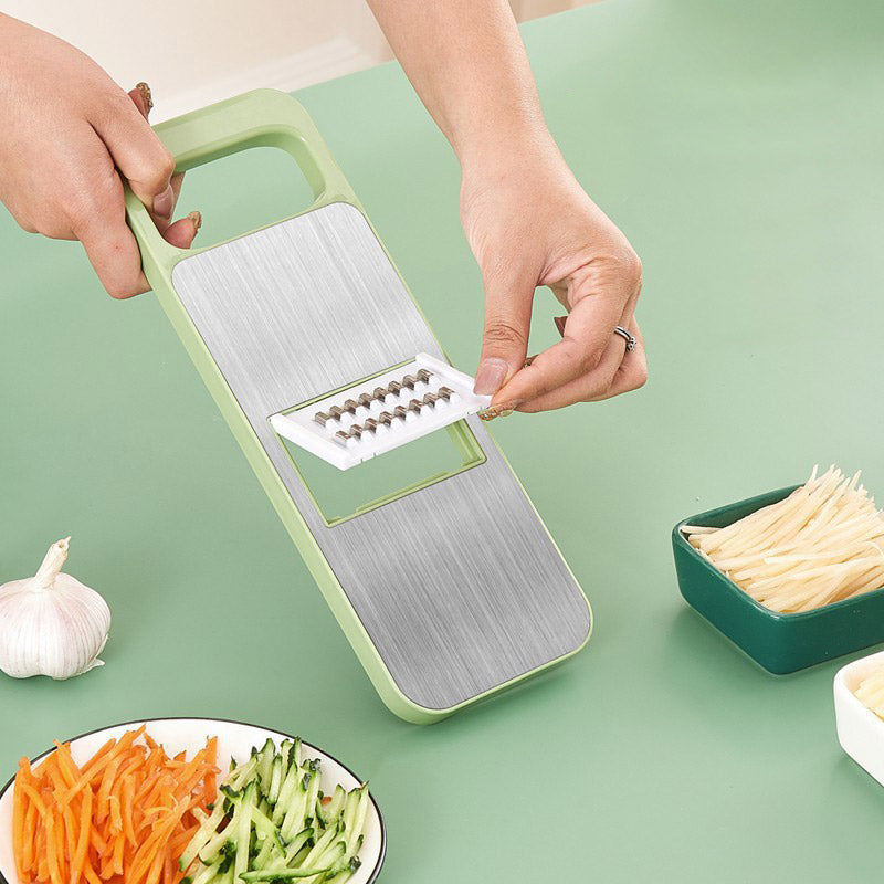 🔪 PrepBlade – Multifunctional Vegetable Chopper with Hand Guard, 5 Blades & Non-Slip Base