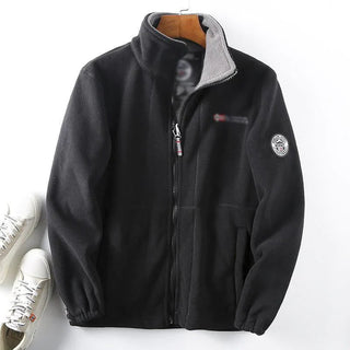 ThermaZip – 🔥 Unisex Full-Zip Stand Collar Reversible Fleece Coat