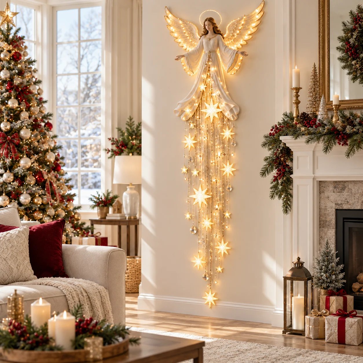 HaloFall – Angel Blessing Starfall Christmas Wall Light