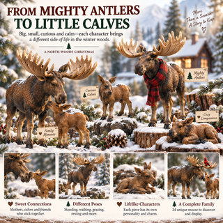 🌲MooseMoments – 24 Days of Moose, 24-Piece North Woods Christmas Collection