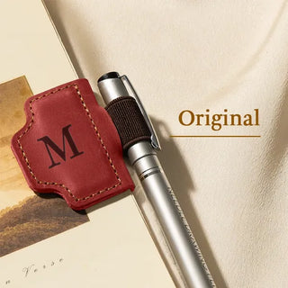 🔥Personalized Magnetic Leather Pen Holder Bookmark