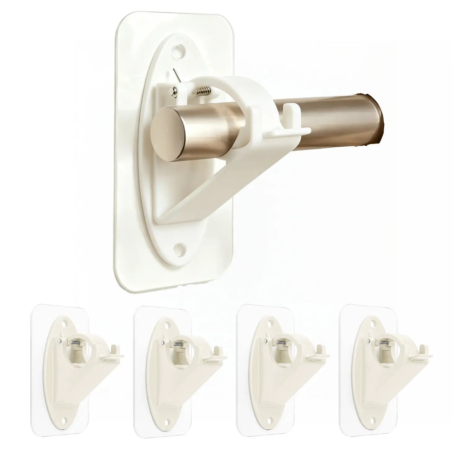 RodEase – No-Drill Self-Adhesive Curtain Rod Holders (2-Pack)