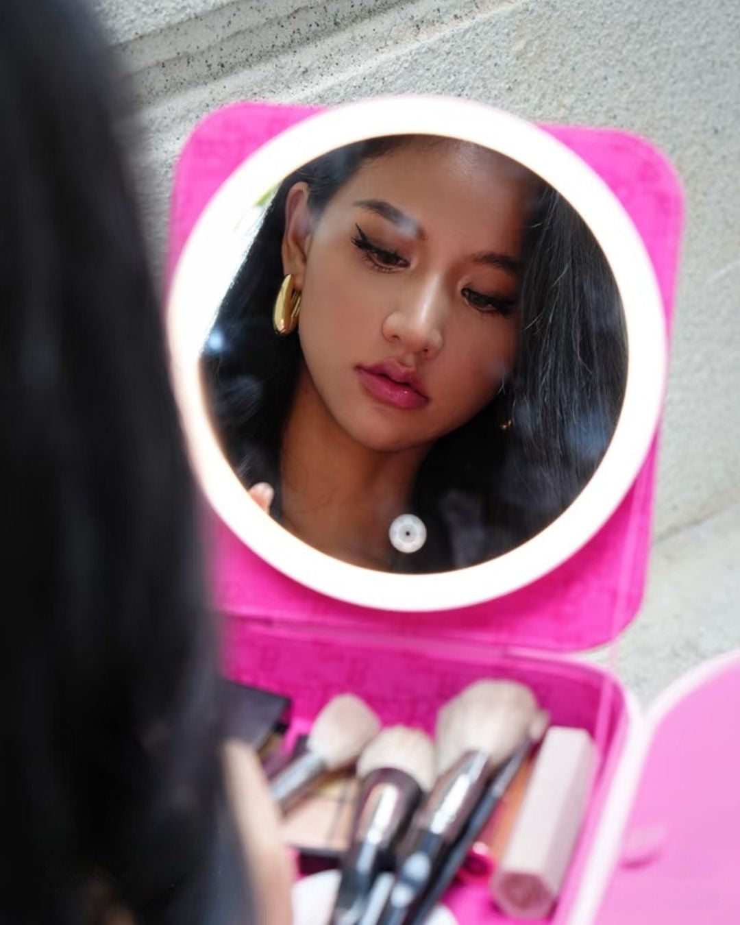GlowCase – Travel Makeup Bag with Built-In LED Mirror