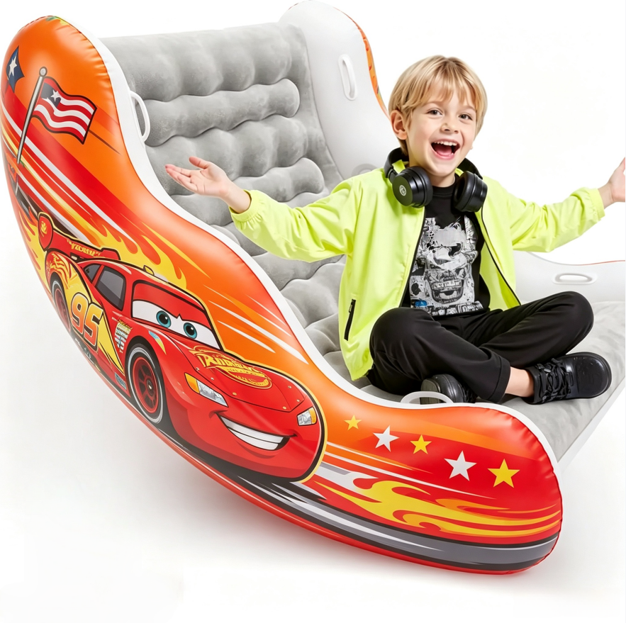 CloudRocker – Kids' Inflatable Rocking Chair for Reading, Relaxing & Play (Ages 3-8)