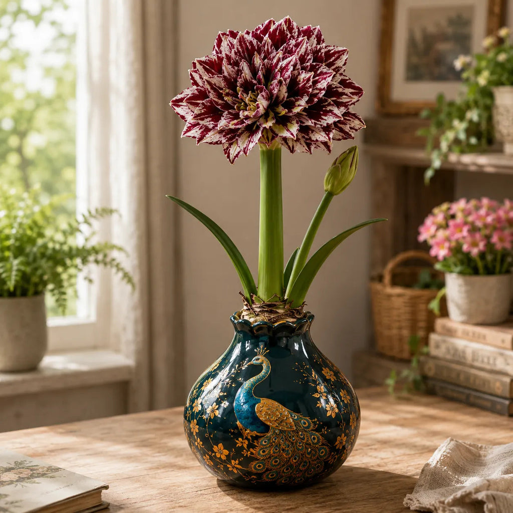 BloomWax – 🔥 No Soil! No Water! Just Blooms! 🌺 Waxed Double Amaryllis Bulbs