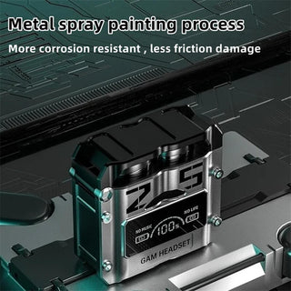 MechPods – Noise-Reduction Low-Latency Wireless Bluetooth Earbuds with Sci-Fi Hard-Shell Charging Case