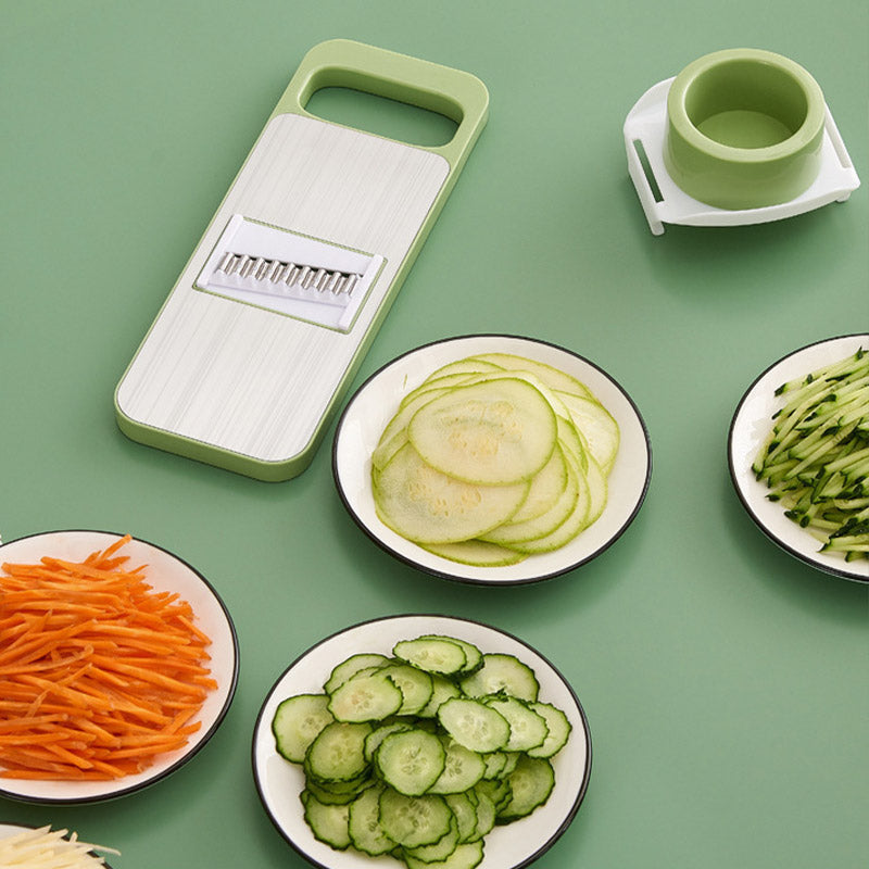 🔪 PrepBlade – Multifunctional Vegetable Chopper with Hand Guard, 5 Blades & Non-Slip Base