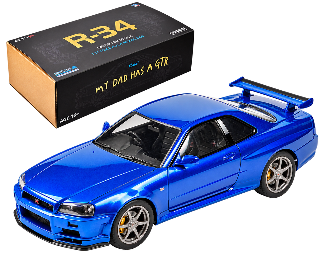 LegendForge – 1:12 Scale Skyline GT-R R34 Model Building Kit, 537 Parts