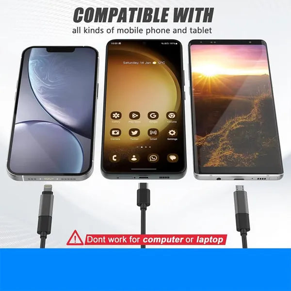 🔥🔎 Plug-and-Play Endoscope Camera - Compatible with Android for Direct Connection