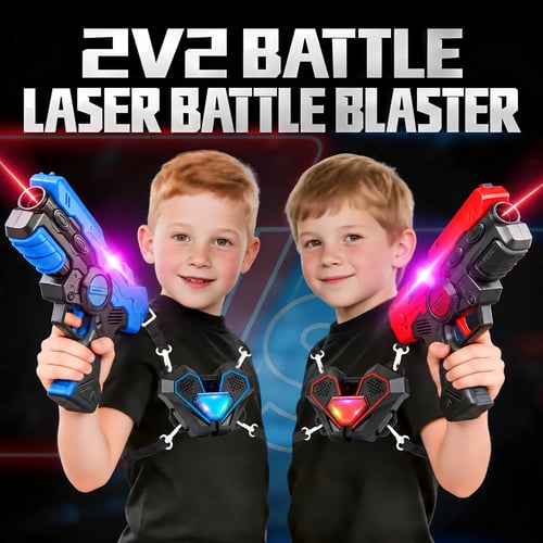 Parent-child interactive live-action laser tag