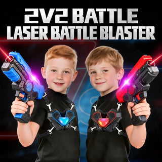 Parent-child interactive live-action laser tag
