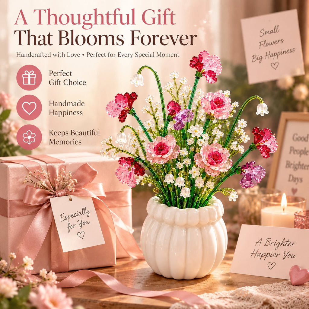 🧘BloomBead – Relaxing & Beginner-Friendly Beaded Wildflower Bouquet DIY Kit🌷