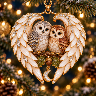 ❤️WingMemory – 2026 Angel Wing Heart Christmas Ornaments