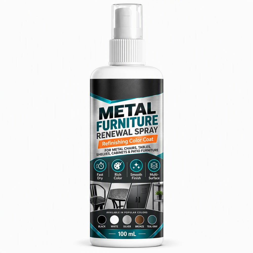 🛠️MetalRevive – Fast-Drying Furniture Color Touch-Up Spray Paint for Metal Furniture