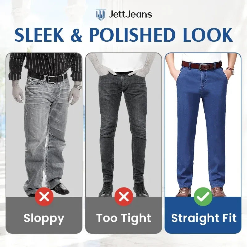 👖 EverFlex – Men's Classic Straight Fit Stretch Jeans, Comfortable Versatile Denim for Everyday Wear ✨