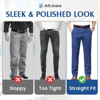 👖 EverFlex – Men's Classic Straight Fit Stretch Jeans, Comfortable Versatile Denim for Everyday Wear ✨