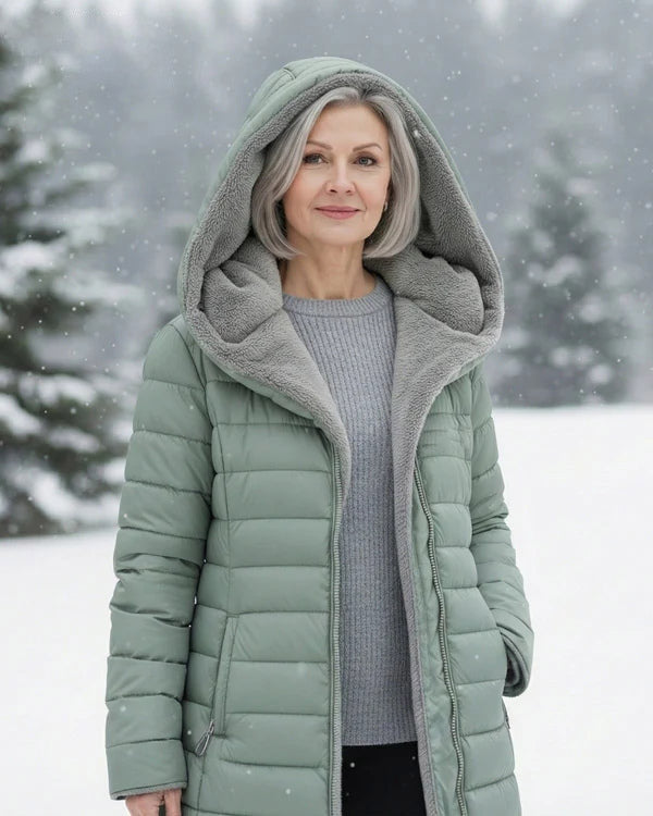 FleeceEase – Women’s Fleece-Lined Quilted Coat