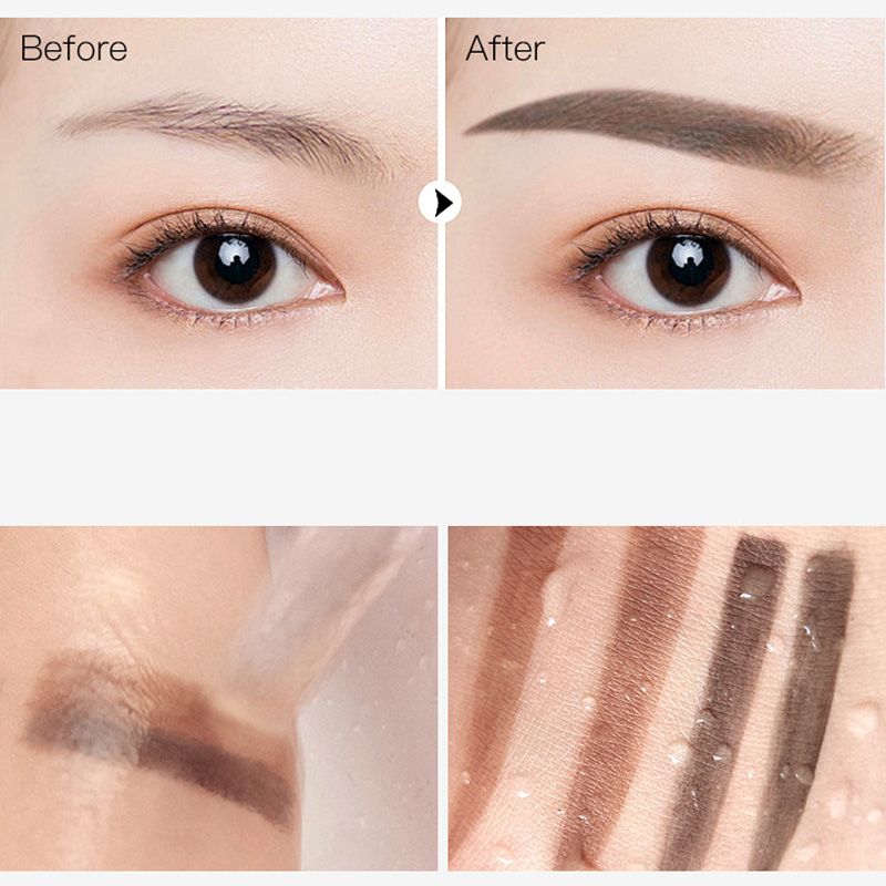 BrowPress – Instant Adjustable Eyebrow Stamp with Two-Color Brow Powder, Waterproof & Smudge-Proof