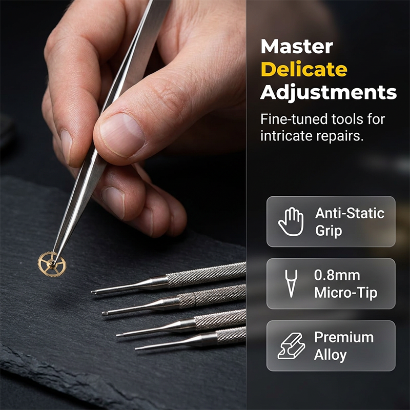 TickMaster – 🎉🔧 Pro Watch Repair Kit for Case Opening, Band Sizing and Battery Swaps ⌚