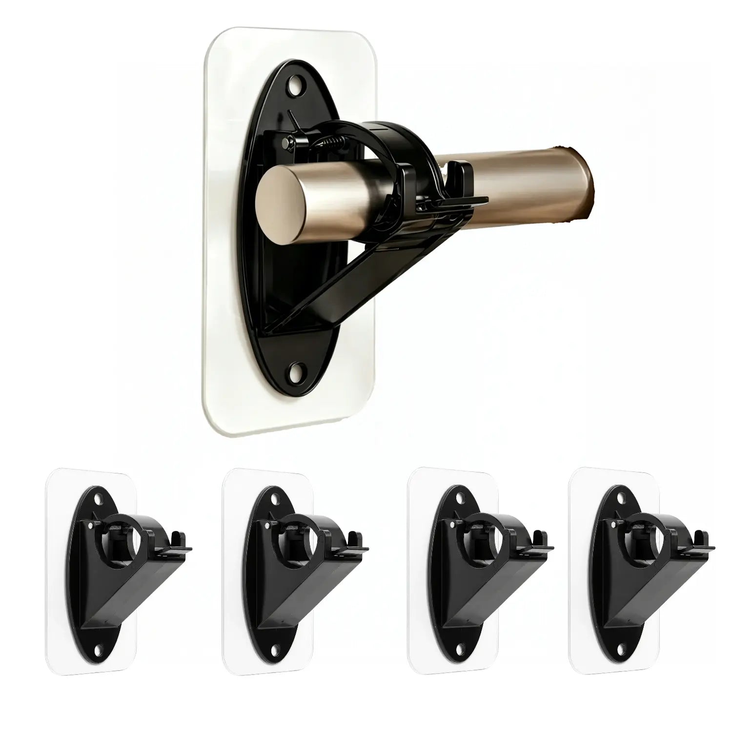 RodEase – No-Drill Self-Adhesive Curtain Rod Holders (2-Pack)