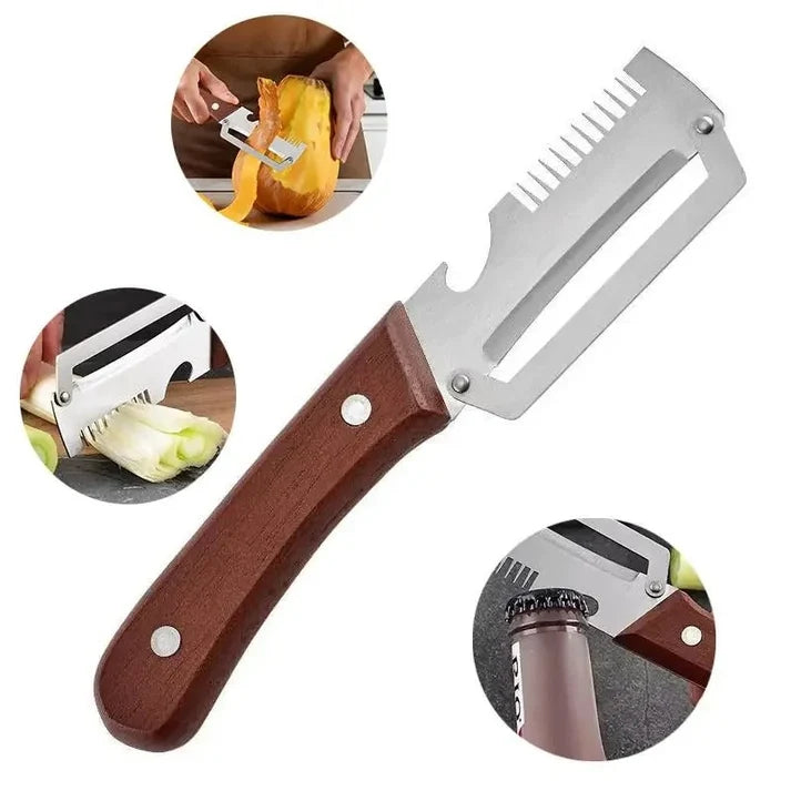 ScallionSwift – 3-in-1 Vegetable Slicer and Peeler, a Kitchen Essential!🔪