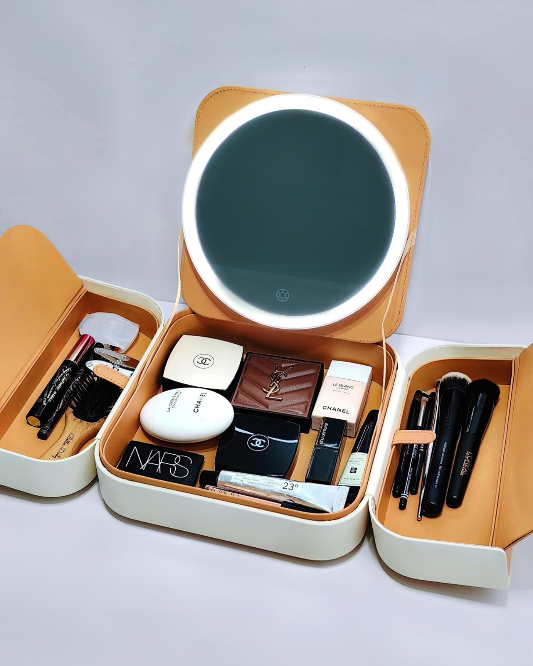 GlowCase – Travel Makeup Bag with Built-In LED Mirror
