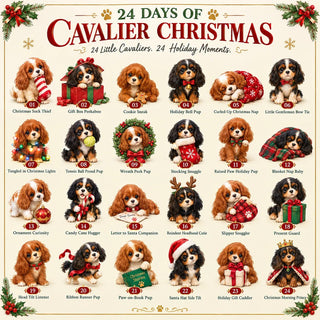 CavaCountdown – ⏰🐶 24 Days of Cavalier Christmas Advent Calendar 2026 with 24 Collectible Cavalier Surprises
