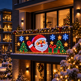 🎅💡PixelCurtain – Smart Christmas Curtain Lights with App-Controlled DIY Animated LED Display