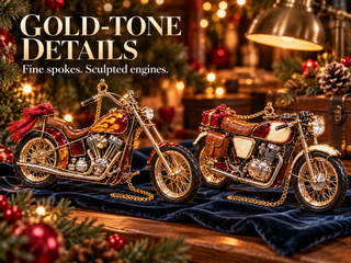 ✨ MotoGlow – 2026 Vintage Motorcycle Christmas Ornaments