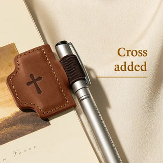 🔥Personalized Magnetic Leather Pen Holder Bookmark