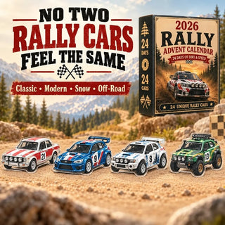 🏎️ 2026 Rally Racing Advent Calendar – 24 Days of Dirt & Speed, 24 Collectible Rally Cars