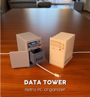 The ultimate retro desk organizer inspired by vintage 90s PCs.