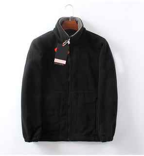 ThermaZip – 🔥 Unisex Full-Zip Stand Collar Reversible Fleece Coat