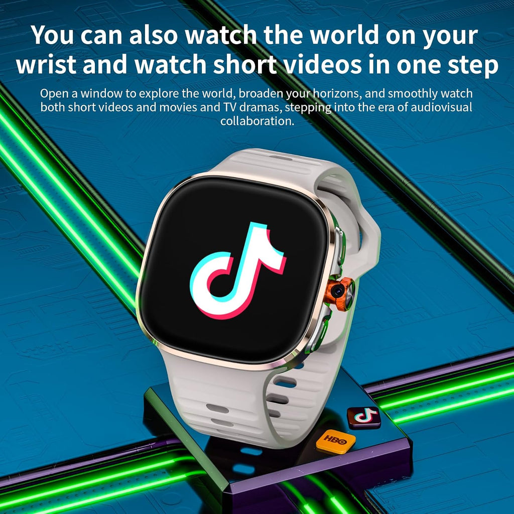 SwivelCam – AI 5G LTE Smartwatch Phone with Rotating Camera, GPS, Wi-Fi & SIM Card Slot