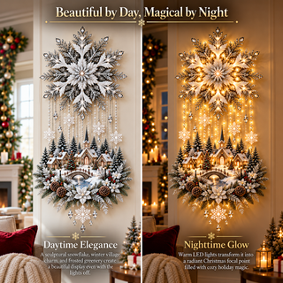 Christmas wall light creating a warm welcome