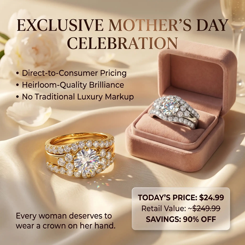 CrownTrio – 🔥 Triple-Stack Moissanite Ring Set in S925 Sterling Silver