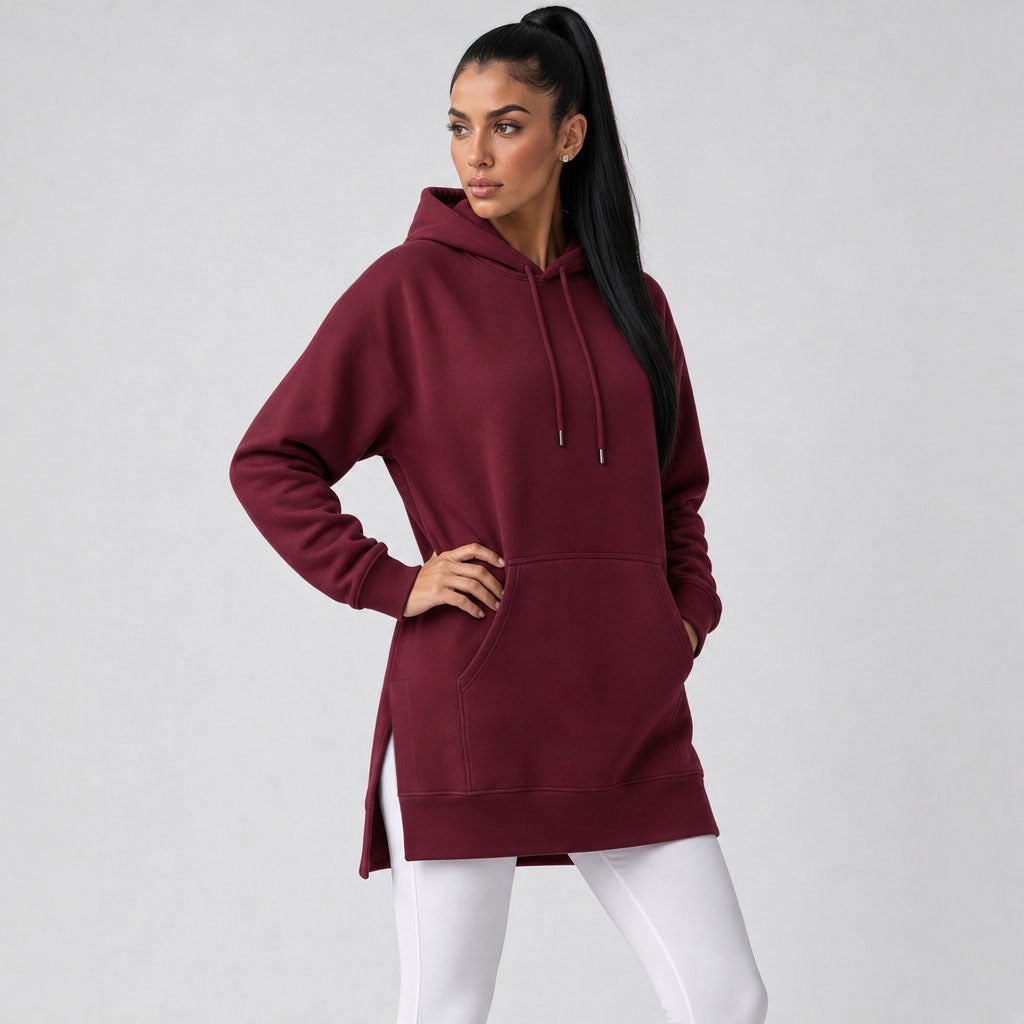 CozyDrape – Oversized Hoodie Dress