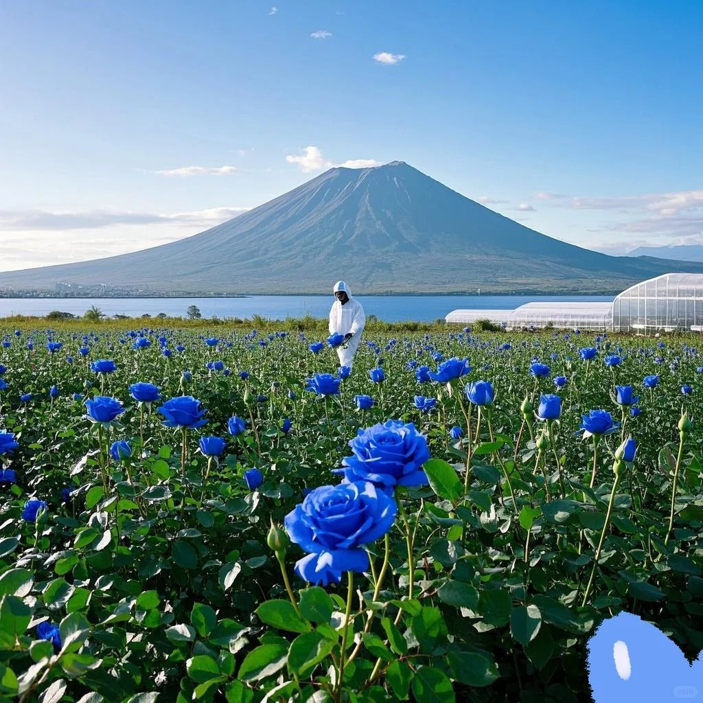 💙 BlueEnchantress – Classic Blue Rose Seeds for Mystical Garden Blooms