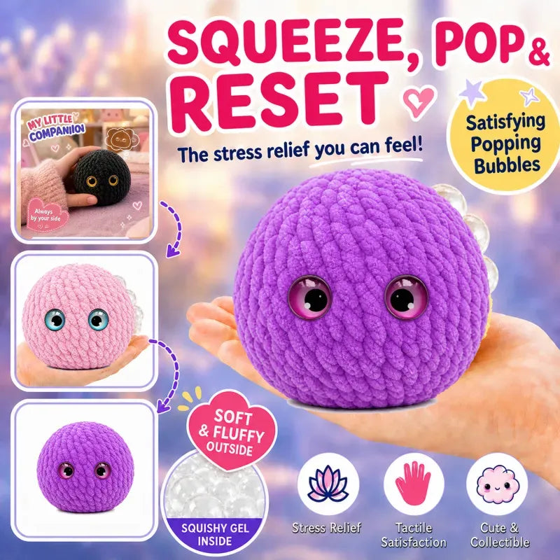 BubbleBuddy – 📦 Soft Handwoven Crochet Bubble Squishy Fidget Toy
