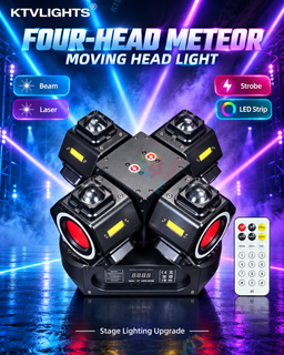 MeteorBeam – 180W 4-Arm Moving Head Laser Beam DJ Stage Light